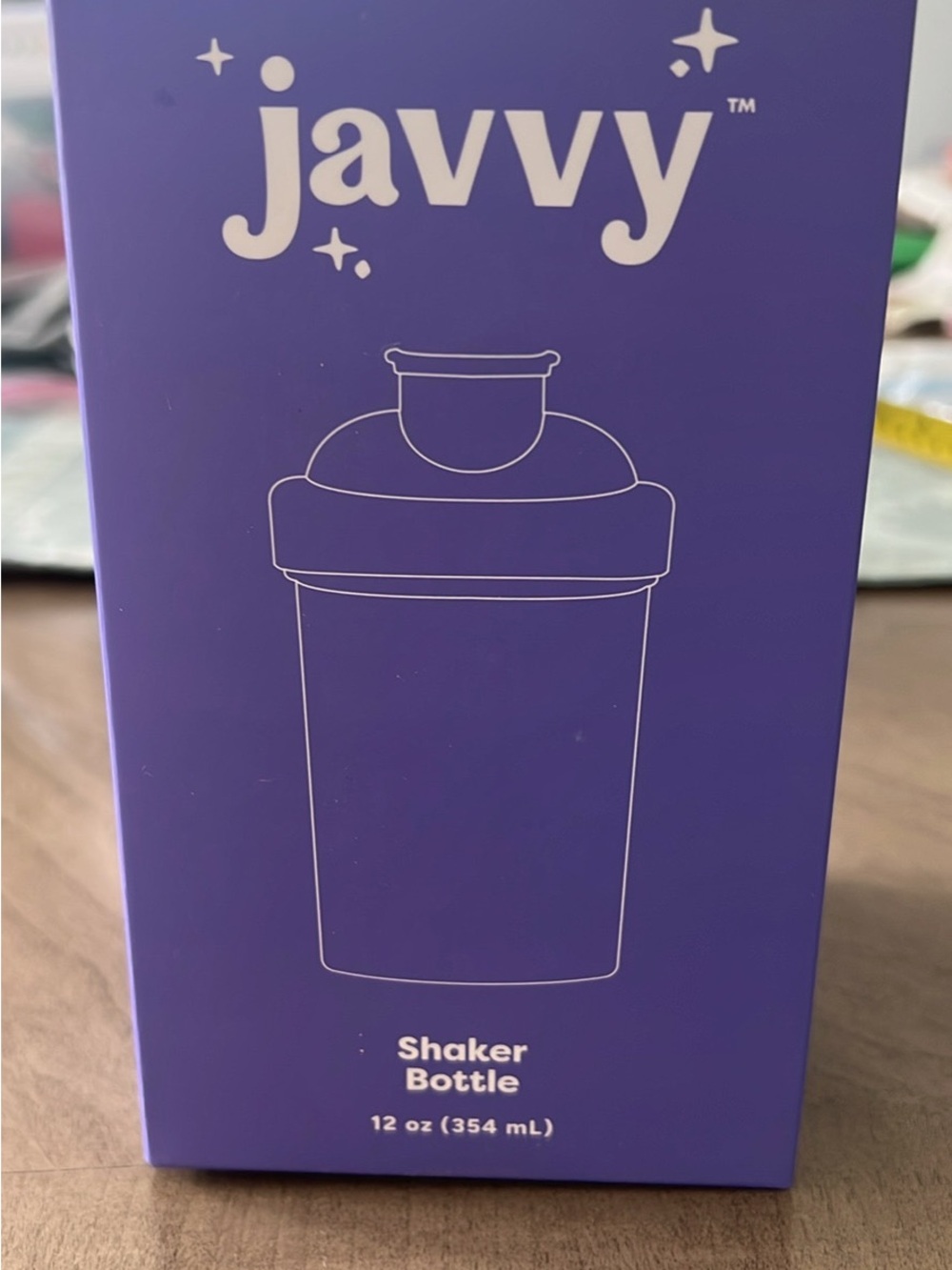 Javvy Purple Shaker Bottle — Sleek Purple Mixing Bottle